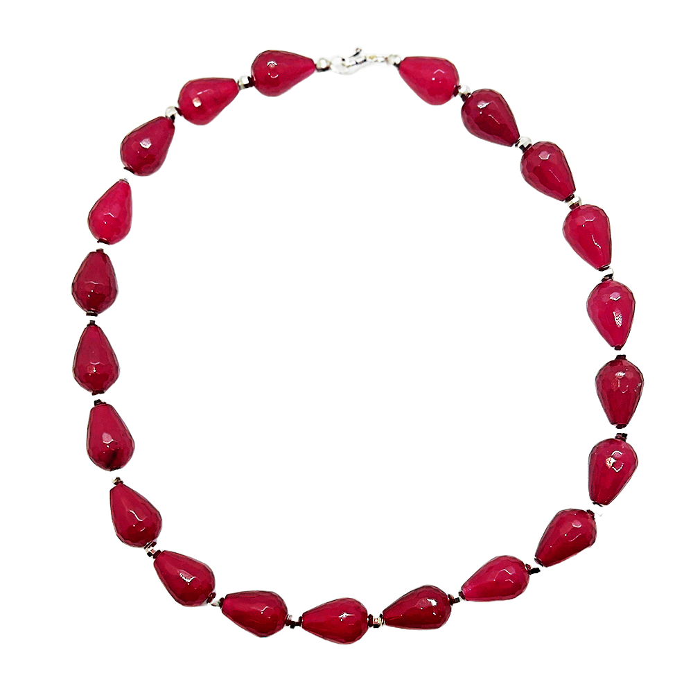 Collier avec Racines de Rubis