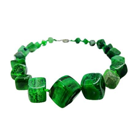 Collier de Véritables Perles de Malachite