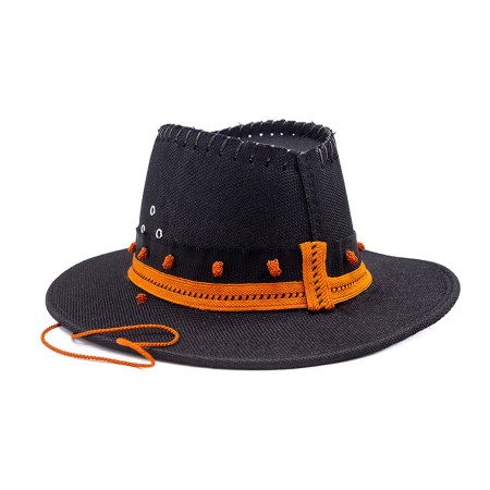 Chapeau Noir Style Cow-Boy