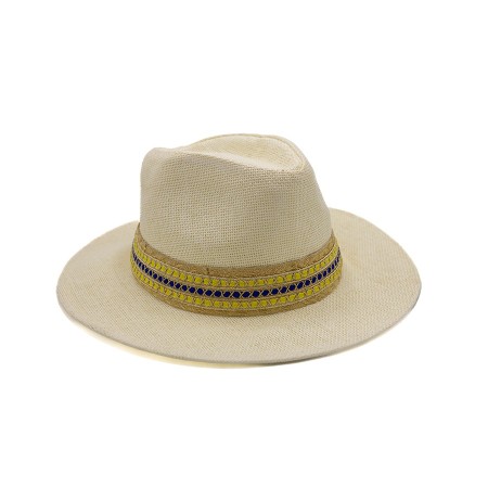 Chapeau en Paille Blanc