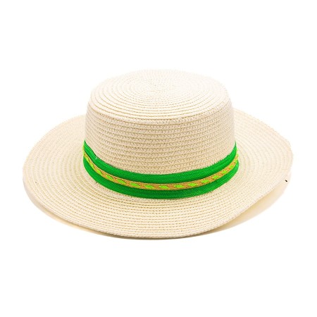 Chapeau en Paille Blanc