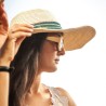 Off-White Straw Hat with Wide Brim