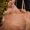 Jute Bag with Interior Pouch