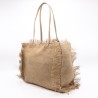 Jute Bag with Interior Pouch