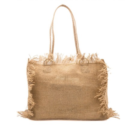 Jute Bag with Interior Pouch