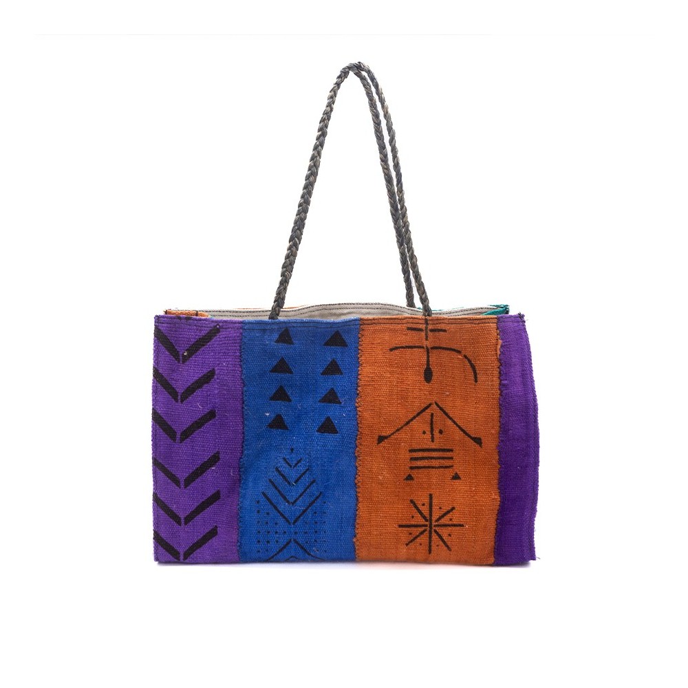 Sac En Toile Coton Motif étoiles - 40x35 Cm - Sac à Provisions Réutilisable - Idéal Cadeau - 2