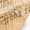 Doum Beach Basket with Beaded Details