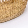 Doum Beach Basket with Beaded Details