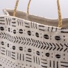 Hand-Painted White Canvas Bag