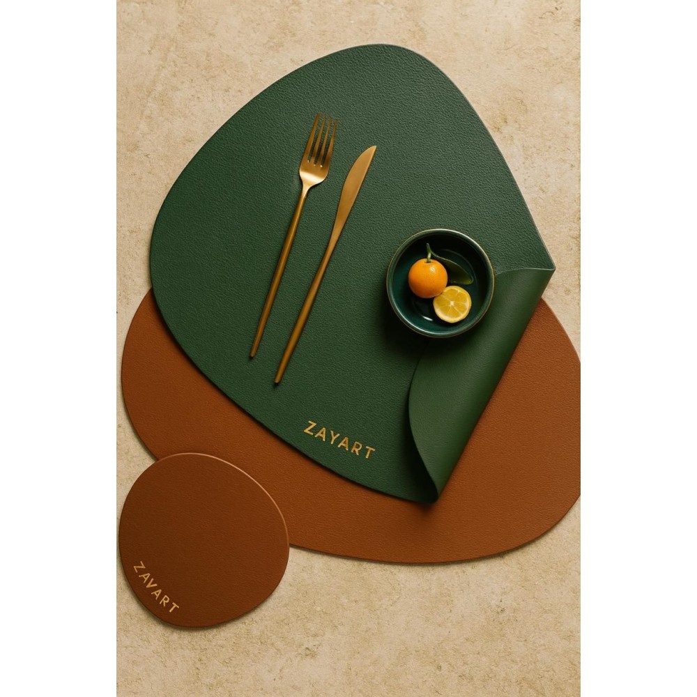 Lot de 6 sets de table pratiques et essuyables